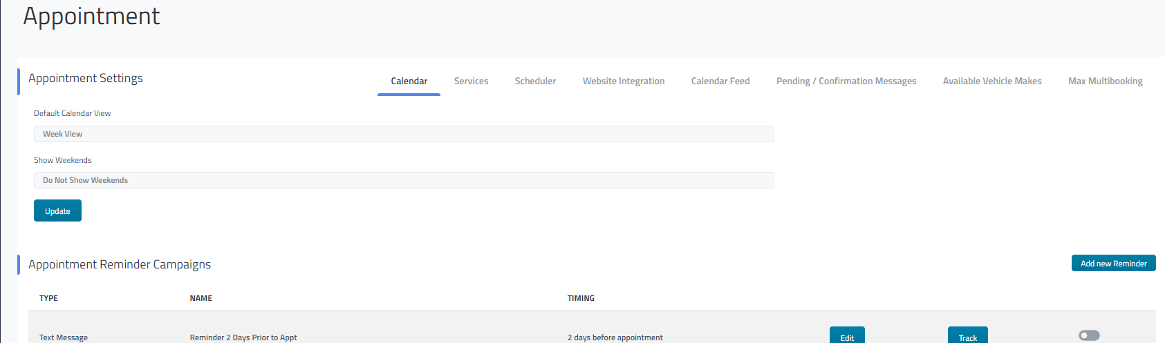 Adding the Appointment Scheduler to your Website